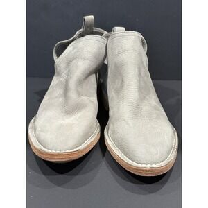 Charleston Shoe Co Federal Gray Suede Ankle Boots Women's 6.5 Soft Suede